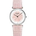 Longines Longines La Grande Classique L4.512.4.04.2  L45124042 кварцевые женские часы  циферблат, браслет кожаный — вид спереди
