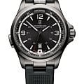Victorinox Victorinox 241596  241596 кварцевые мужские часы черный циферблат, браслет каучук — вид спереди