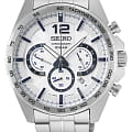 Seiko Seiko Conceptual Series Sports SSB343P1  SSB343P1 кварцевые мужские часы белый циферблат, браслет нержавеющая сталь — вид спереди