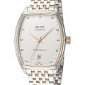 Mido Mido Baroncelli М041.307.22.016.00  M0413072201600 механические женские часы белый циферблат, браслет нержавеющая сталь с pvd-покрытием — вид спереди