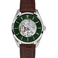 Jacques Lemans Jacques Lemans Automatic 1-2087B  1-2087B механические мужские часы  зеленый циферблат, браслет нержавеющая сталь — вид спереди