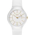 Rado Rado True Thinline R27958109  R27958109 кварцевые женские часы белый циферблат, браслет каучук — вид спереди