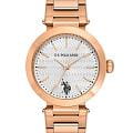 U.S. Polo Assn. U.S. Polo Assn. Fundamental USPA2099-06  USPA2099-06 кварцевые женские часы серебристый циферблат, браслет нержавеющая сталь с ip-покрытием — вид спереди