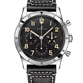 Breitling Breitling AVI REF. 765 1953 Re-Edition AB0920131B1X1  AB0920131B1X1 механические мужские часы черный циферблат, браслет кожаный — вид спереди