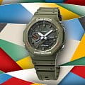 Casio Casio G-Shock GA-B2100FC-3ADR (GA-B2100FC-3A) мужские часы зеленый циферблат на запястье