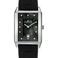 Jacques Lemans Jacques Lemans Torino 1-2159E  1-2159E кварцевые мужские часы черный циферблат, браслет кожаный — вид спереди