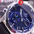 Casio Casio Edifice EQB-700L-2A автокварц (кинетик) мужские часы часы крупный план синий циферблата