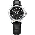 Swiss Military by Chrono Swiss Military by Chrono SM34040.05  SM34040.05 кварцевые женские часы черный циферблат, браслет кожа + текстиль — вид спереди