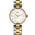 Rado Rado Coupole Diamonds R22857924  R22857924 кварцевые женские часы перламутровый циферблат, браслет сталь c pvd покрытием — вид спереди