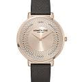 Kenneth Cole Kenneth Cole Modern Classic KCWLA0048103  KCWLA0048103 кварцевые женские часы золотой циферблат, браслет кожаный — вид спереди
