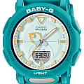 Casio Casio Baby-G BGA-310RP-3ADR (BGA-310RP-3A)  BGA-310RP-3ADR кварцевые женские часы бирюзовый циферблат, браслет пластик — вид спереди