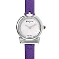 Salvatore Ferragamo Salvatore Ferragamo Gancini SFIK00119  SFIK00119 кварцевые женские часы перламутровый циферблат, браслет кожаный — вид спереди