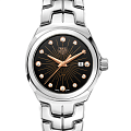 TAG Heuer TAG Heuer Link WBC131F.BA0649  WBC131F.BA0649 кварцевые женские часы коричневый циферблат, браслет нержавеющая сталь — вид спереди