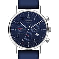 Atlantic Atlantic Seabase 60452.41.55  60452.41.55 кварцевые мужские часы синий циферблат, браслет кожаный — вид спереди