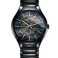 Rado Rado True Automatic Open Heart R27100912 Automatic R27100912 механические мужские часы черный циферблат, браслет высокотехнологичная керамика — вид спереди