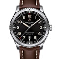 Breitling Breitling Aviator 8 Automatic 41 A17315101B1X4  A17315101B1X4 механические мужские часы черный циферблат, браслет кожаный — вид спереди