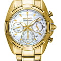Seiko Seiko SRW782P1  SRW782P1 кварцевые женские часы  перламутровый циферблат, браслет сталь c pvd покрытием — вид спереди