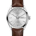 TAG Heuer TAG Heuer Carrera WBN2011.FC6484  WBN2011.FC6484 механические мужские часы  серебристый циферблат, браслет кожаный — вид спереди