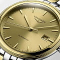Longines Longines Flagship L4.984.3.32.7 мужские часы золотой циферблат на запястье