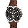 Fossil Fossil Bannon  CH2944  CH2944 кварцевые мужские часы черный циферблат, браслет кожаный — вид спереди