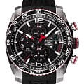 Tissot Tissot PRS 516 Extreme Automatic Chronograph T079.427.27.057.00 PRS 516 T0794272705700 механические мужские часы черный циферблат, браслет карбон + полимер — вид спереди