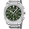 Candino Candino Chronos Carree C4746/3  C4746/3 кварцевые мужские часы  зеленый циферблат, браслет нержавеющая сталь — вид спереди