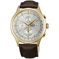Orient Orient TT0V002W (FTT0V002W)  FTT0V002W  мужские часы серый циферблат, браслет кожа + текстиль — вид спереди
