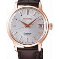 Seiko Seiko Presage SRP852J1  SRP852J1 механические женские часы серебристый циферблат, браслет кожаный — вид спереди