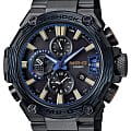 Casio Casio G-Shock MRG-G2000HT-1A MRG MRG-G2000HT-1ADR электронные мужские часы синий циферблат, браслет 18-каратное желтое золото — вид спереди