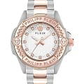 Philipp Plein Philipp Plein Plein Majesty PWOFA0525  PWOFA0525 кварцевые женские часы  белый циферблат, браслет нержавеющая сталь с pvd-покрытием — вид спереди