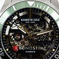Kenneth Cole Kenneth Cole Automatic KCWGY0046001 механические мужские часы часы, крупный план черный циферблат
