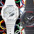 Casio Casio G-Shock GA-B2100FC-7ADR (GA-B2100FC-7A) электронные мужские часы часы крупный план белый циферблата