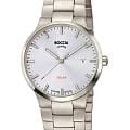 Boccia Titanium Boccia Titanium Circle-Oval 3652-01  3652-01 кварцевые мужские часы  белый циферблат, браслет титановый — вид спереди