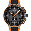 Tissot Tissot T-Race Cycling T111.417.37.441.04 T Race Cycling T1114173744104 кварцевые мужские часы черный циферблат, браслет силикон — вид спереди