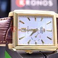Orient Orient ESAE009W (FESAE009W), classic automatic япония мужские часы на браслете кожа + текстиль боковой вид