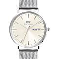 Daniel Wellington Daniel Wellington Classic Day Display Sterling Champagne DW00100828  DW00100828 кварцевые мужские часы белый циферблат, браслет нержавеющая сталь — вид спереди