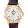 Orient Orient Automatic FAC00007W0  FAC00007W0 механические мужские часы белый циферблат, браслет кожаный — вид спереди