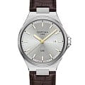 Certina Certina DS-7 Quartz C043.410.16.031.00  C0434101603100 кварцевые мужские часы серебристый циферблат, браслет кожаный — вид спереди