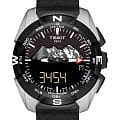 Tissot Tissot T-Touch Expert Solar Jungfraubahn T091.420.46.051.10 T Touch T0914204605110 кварцевые мужские часы  черный циферблат, браслет кожа + текстиль — вид спереди