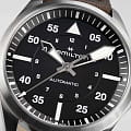 Hamilton Hamilton Khaki Aviation Pilot Auto H76305530  — детали корпуса и кожаный