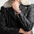 Longines Longines Record Collection L2.821.5.72.2 механические мужские часы часы крупный план серебристый циферблата