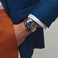 Longines Longines HydroConquest L3.742.3.96.7 мужские часы синий циферблат на запястье