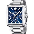Festina Festina Timeless Chrono F20635/2  F20635/2 кварцевые мужские часы  синий циферблат, браслет нержавеющая сталь 316l — вид спереди