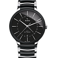 Rado Rado Centrix R30166152 Automatic R30166152 механические мужские часы черный циферблат, браслет сталь + высокотехнологичная керамика — вид спереди