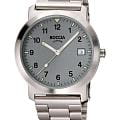 Boccia Titanium Boccia Titanium Circle-Oval 3630-02  3630-02 кварцевые мужские часы серый циферблат, браслет титановый — вид спереди