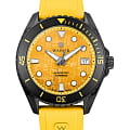 Wainer Wainer Automatic WA.25110-B  WA.25110-B механические мужские часы  желтый циферблат, браслет силикон — вид спереди