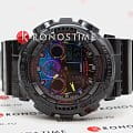 Casio Casio G-Shock GA-100RGB-1ADR (GA-100RGB-1A) япония наручные мужские часы заводная головка с логотипом Casio