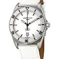 Certina Certina DS First C014.410.16.011.00 DS First C0144101601100 кварцевые мужские часы белый циферблат, браслет кожаный — вид спереди