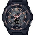 Casio Casio Baby-G BGA-260FL-1ADR  BGA-260FL-1ADR кварцевые женские часы черный циферблат, браслет пластик — вид спереди