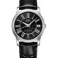 Mido Mido Baroncelli M010.208.16.053.20  M0102081605320 механические женские часы черный циферблат, браслет кожаный — вид спереди